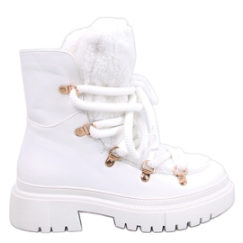 Shea White sheepskin boots