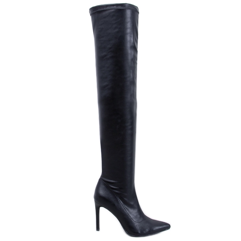 Dearica Black stiletto boots