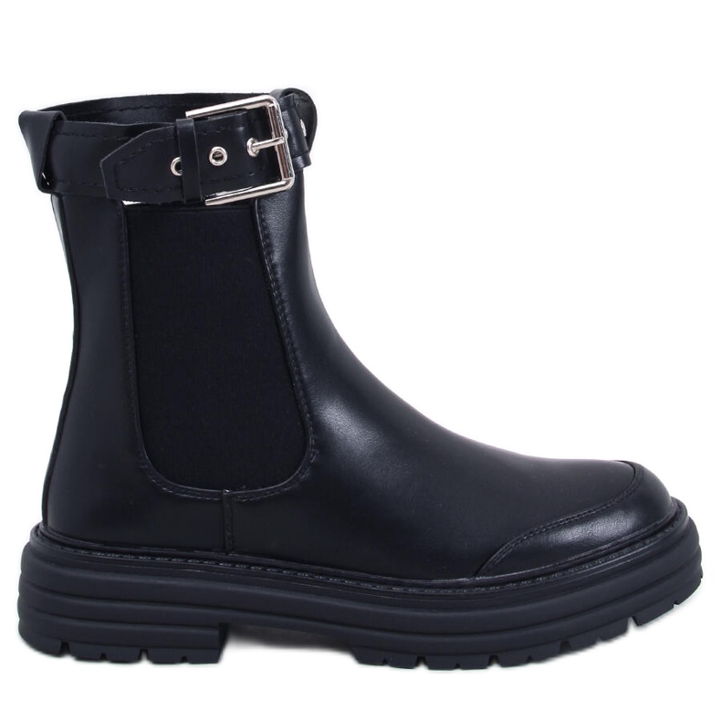 Stoke Black Pu women's Chelsea boots