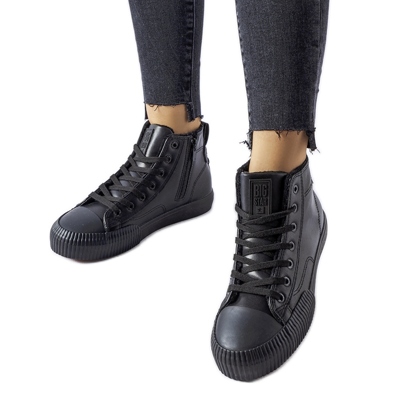 Black insulated sneakers Big Star MM274020