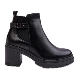 Women's Ankle Boots on a Massive High Heel Black Belinda