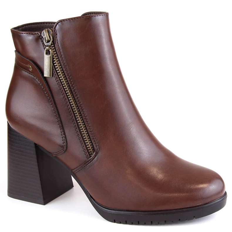 Women's insulated brown ankle boots by Sergio Leone BT323