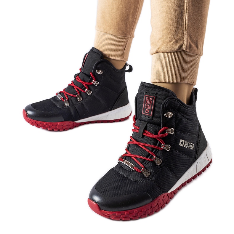 Black youth shoes Big Star KK274217