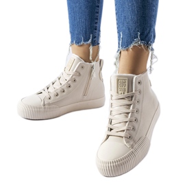 Beige insulated sneakers Big Star MM274018