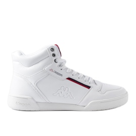 Kappa White high-top men's sneakers 242764 Manganese