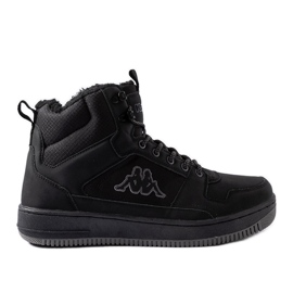 Black insulated sports shoes Kappa 243046 Fur