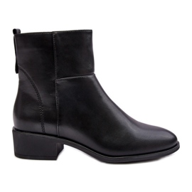 Sergio Leone Women's Leather Zipper Boots Black Semotti Sergio Leone Women's Leather Zipper Boots Black Semotti