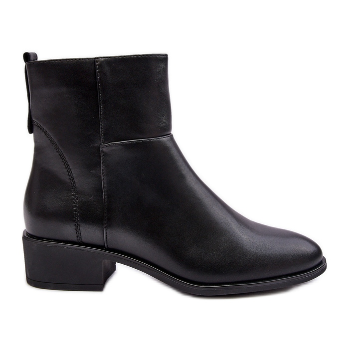 Sergio Leone Women's Leather Zipper Boots Black Semotti Sergio Leone Women's Leather Zipper Boots Black Semotti