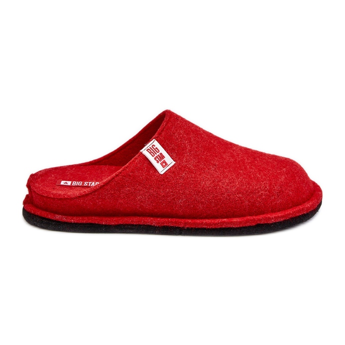 Classic Women's Slippers Big Star KK276012 Red