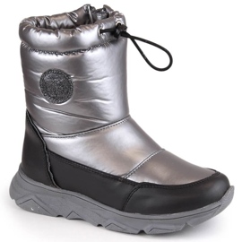Waterproof snow boots with membrane Kornecki Jr KOR6916A, silver