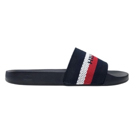 Tommy Hilfiger Knited Pool Slide M flip-flops FM0FM03642 blue Tommy Hilfiger Knited Pool Slide M flip-flops FM0FM03642 blue