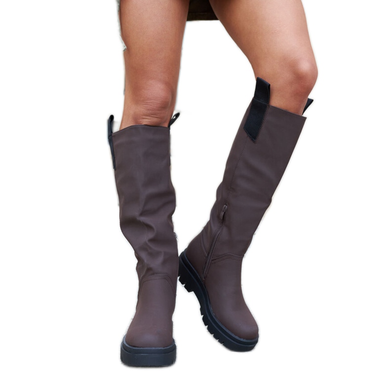 Matte brown Jayden insulated boots