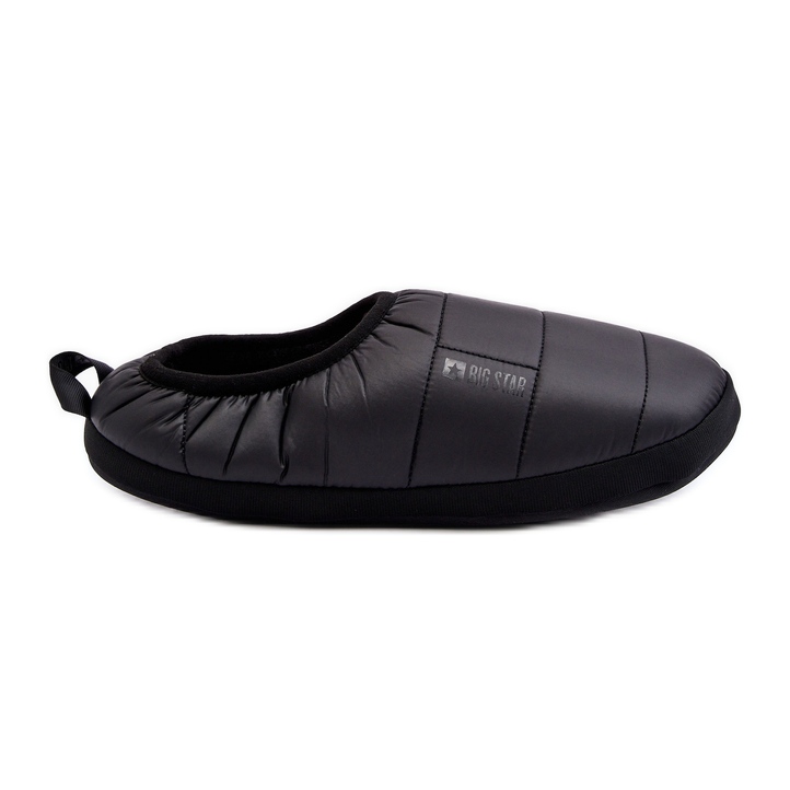 Men's Insulated Slippers Black Big Star KK174363 Men's Insulated Slippers Black Big Star KK174363