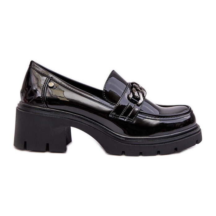 WS1 Women's Patent Leather Low-Heel Shoes Black Blimma WS1 Women's Patent Leather Low-Heel Shoes Black Blimma