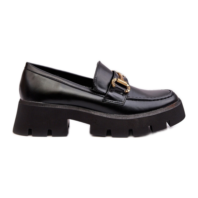 Women's Loafers With Decoration Black Peuria Women's Loafers With Decoration Black Peuria