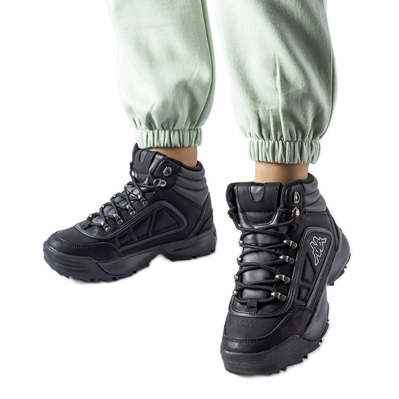 Black high warm Kappa 242968 Shivoo shoes