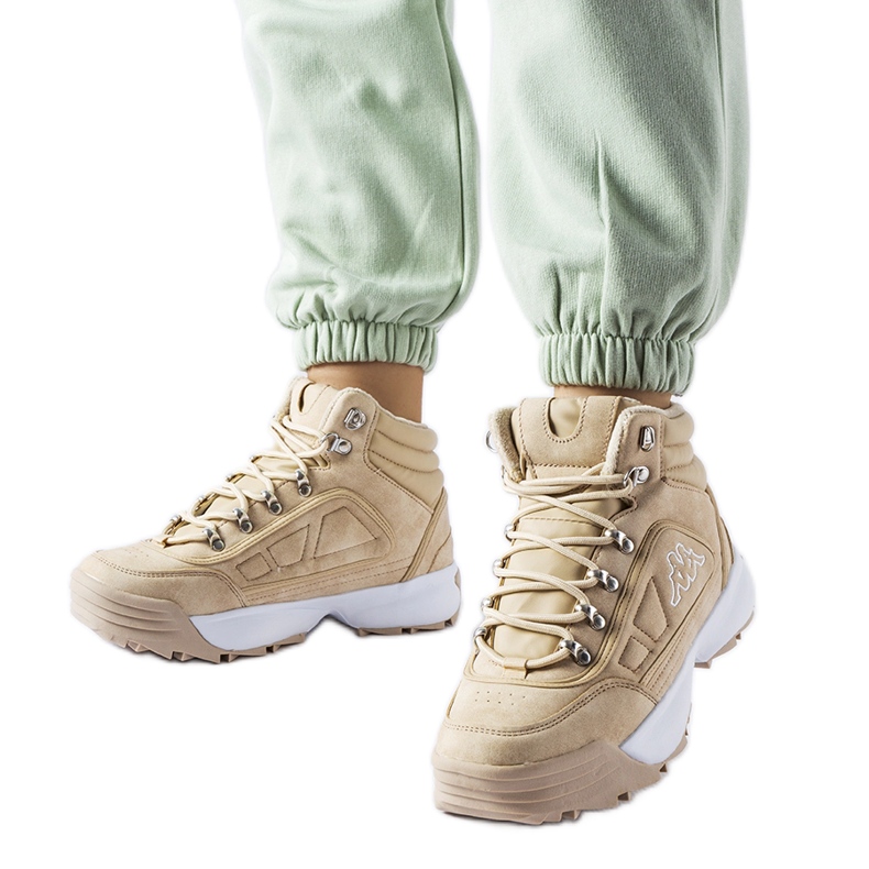 Beige high warm shoes Kappa 242968 Shivoo