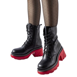 Black insulated shoes with a red heel Cost Black insulated shoes with a red heel Cost