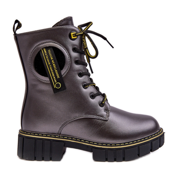 News Children's Insulated Trapper Boots Gray Iomare grey