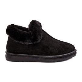 Black Pilani Women's Low Snow Boots With Fur