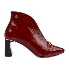 Leather Ankle Boots Maciejka 05262-02 Brown Leather Ankle Boots Maciejka 05262-02 Brown