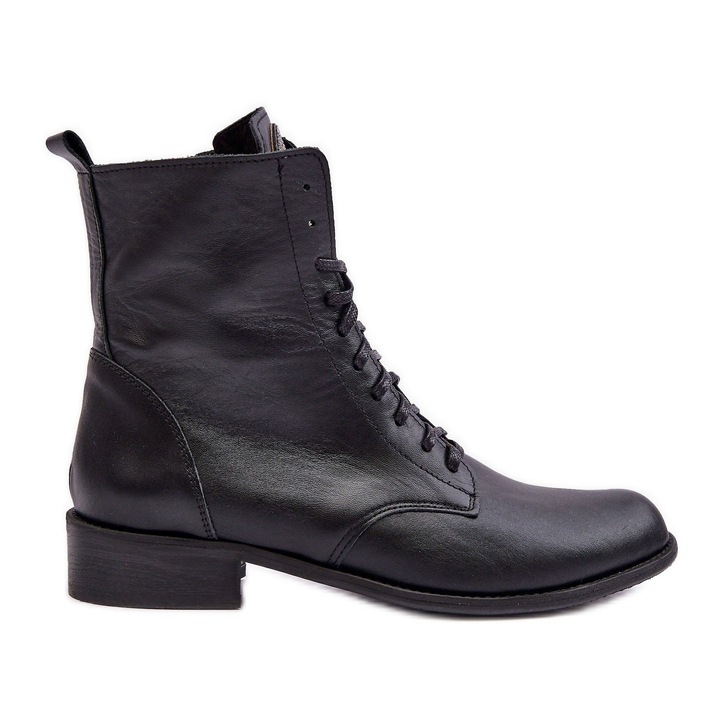 Leather women's ankle boots Nicole 2848 Black