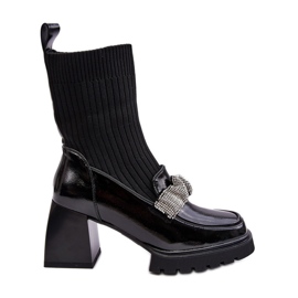 S.Barski Women's Ankle Boots With High Heels D&amp;A MR870-41 Black