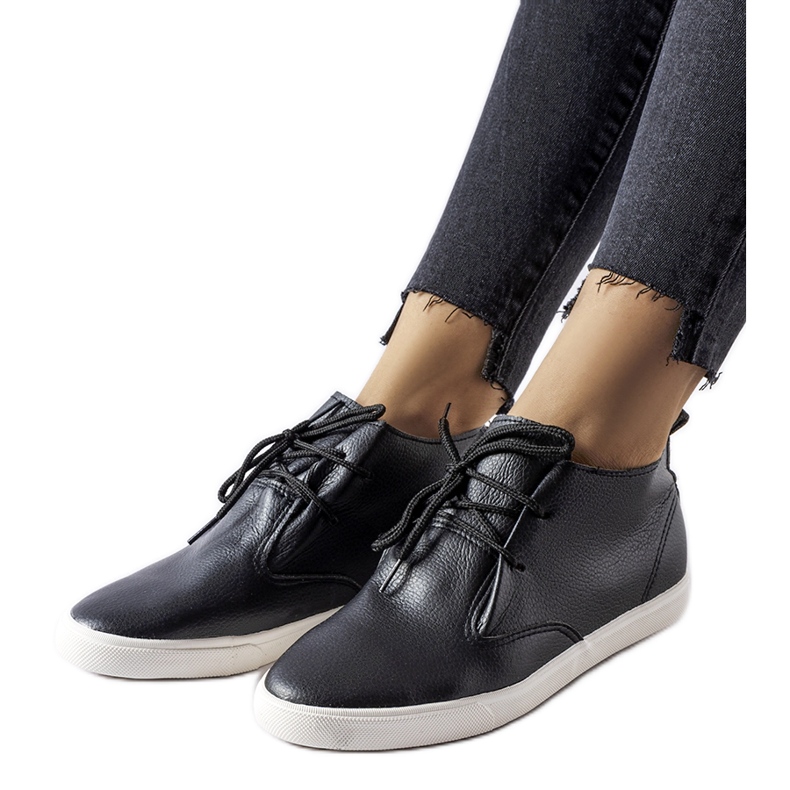 Black Cavarzere ankle sneakers