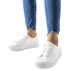 White Erbezzo platform sneakers