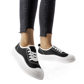 Black Collepepe platform sneakers