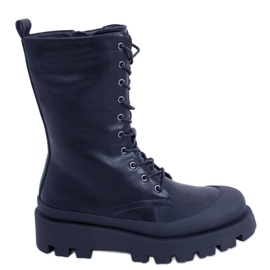 Knight Black lace-up boots Knight Black lace-up boots