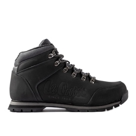 Black leather shoes Lee Cooper LCJ-21-01-0705M