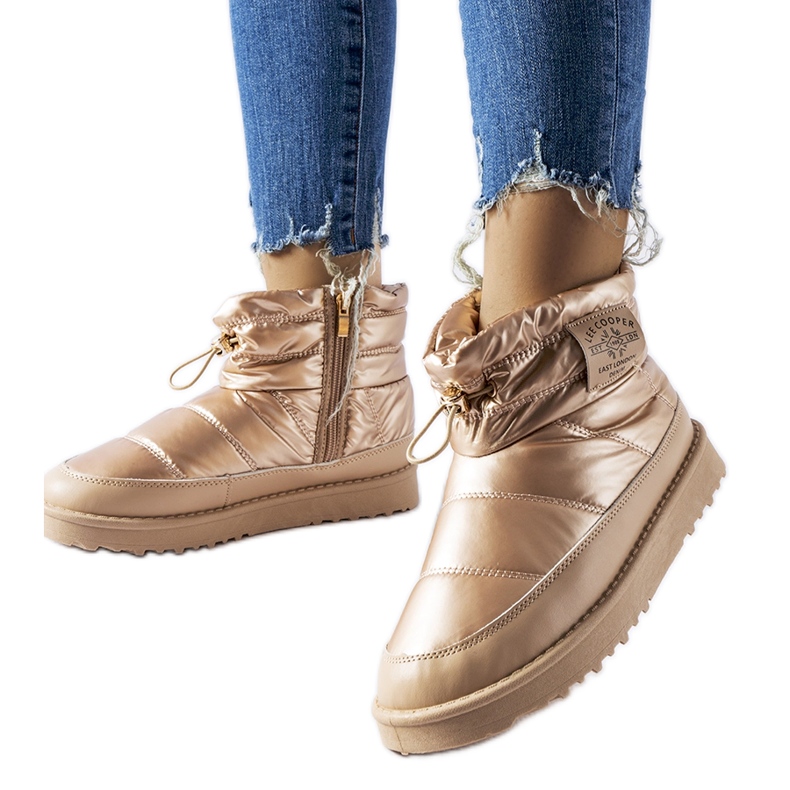 Lee Cooper LCJ-23-44-1965L gold snow boots golden Lee Cooper LCJ-23-44-1965L gold snow boots golden
