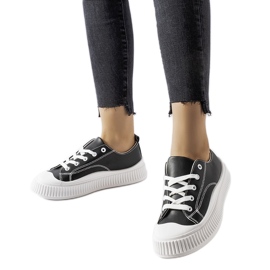 Black Erbezzo platform sneakers