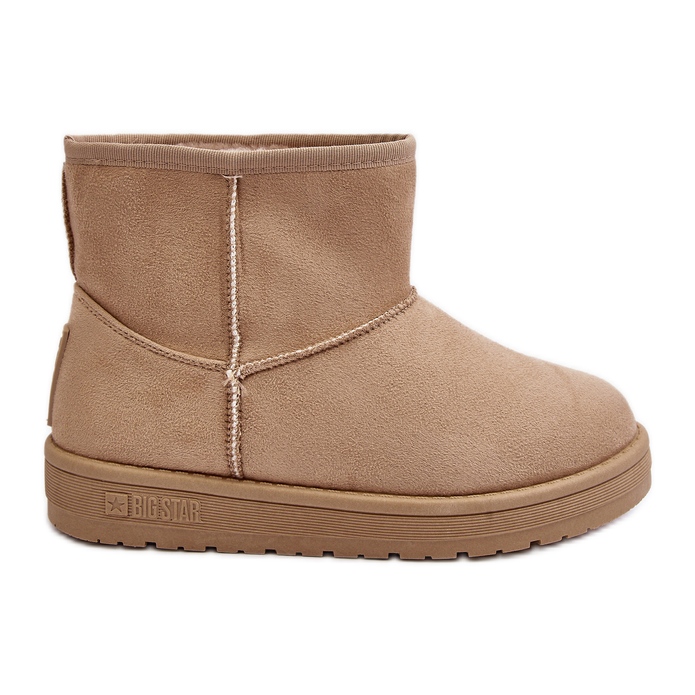 Women's Snow Boots Lined with Fur Beige Big Star MM274160 Women's Snow Boots Lined with Fur Beige Big Star MM274160
