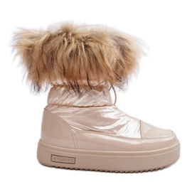 Women's Snow Boots With Fur Beige Big Star MM274380