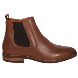Tommy Hilfiger Essential Hilfiger Lth Chelsea M shoes FM0FM04182 brown