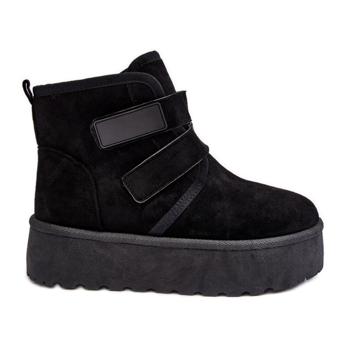 FG2 Women's Platform Snow Boots Black Naredi