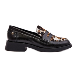 Leather Shoes Women's Moccasins Maciejka 06250-01 Black