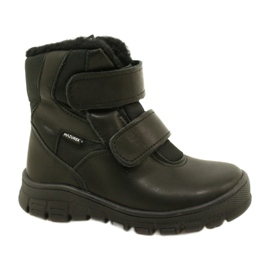 Children's leather snow boots waterproof boots Te-Por Mazurek 1351 black