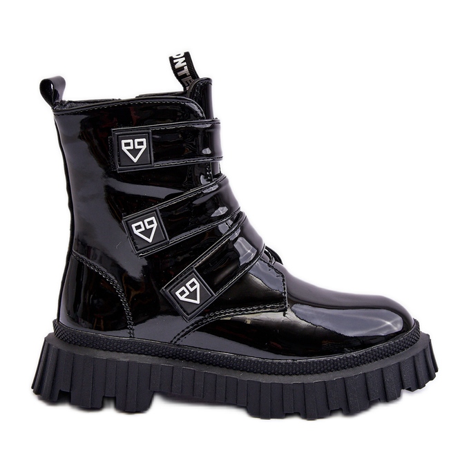 Girls black fashion best sale boots