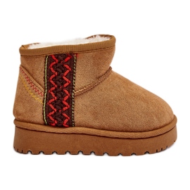 Camel Leonora Children's Insulated Snow Boots brown