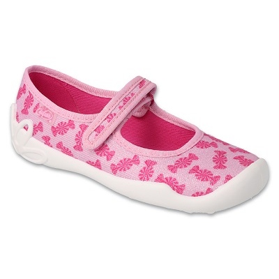 Befado children's slippers 114Y524 pink with candy Befado children's slippers 114Y524 pink with candy