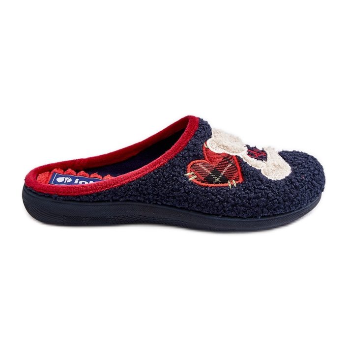 Women's Home Flip-Flops Slippers With Teddy Bear Inblu EC000095 Navy Blue Women's Home Flip-Flops Slippers With Teddy Bear Inblu EC000095 Navy Blue