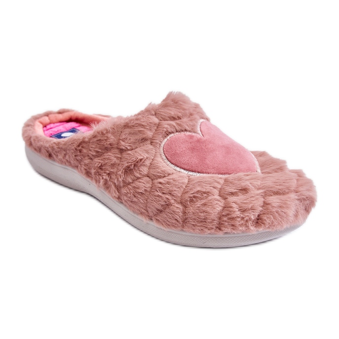 Women's Fur Home Shoes Slippers Inblu EC000099 Pink