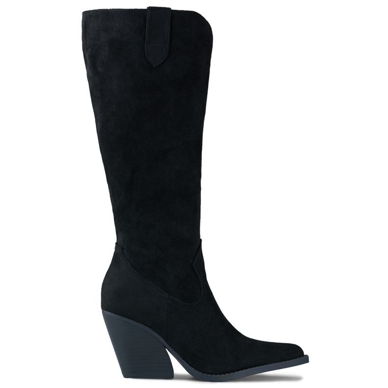 Women's black suede cowboy boots Women's black suede cowboy boots