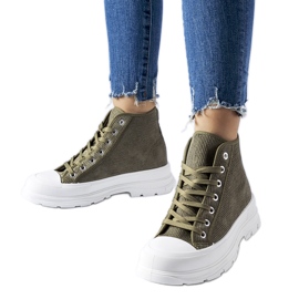 Inna Green Villaggio high-top sneakers