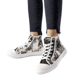 Inna Turistico black distressed sneakers