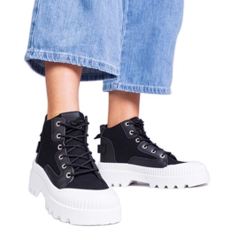 Inna Black high platform sneakers Grotta Inna Black high platform sneakers Grotta