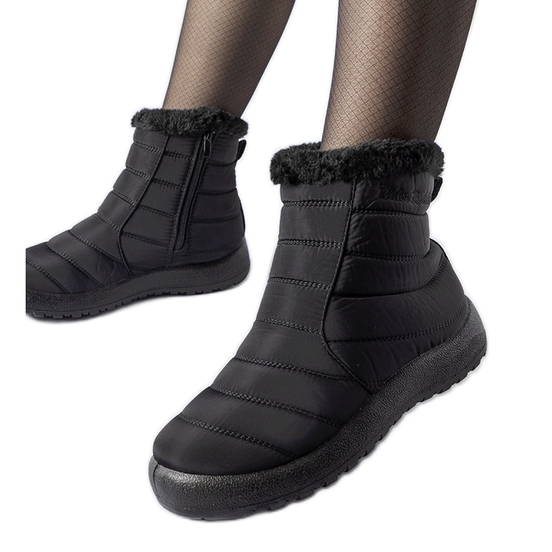 Black Valparaiso Water Resistant insulated snow boots Black Valparaiso Water Resistant insulated snow boots